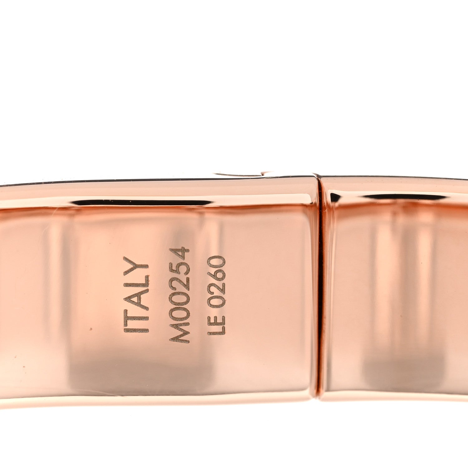 Louis Vuitton Brass Monogram Nanogram Cuff M Pink Gold 5 of 6