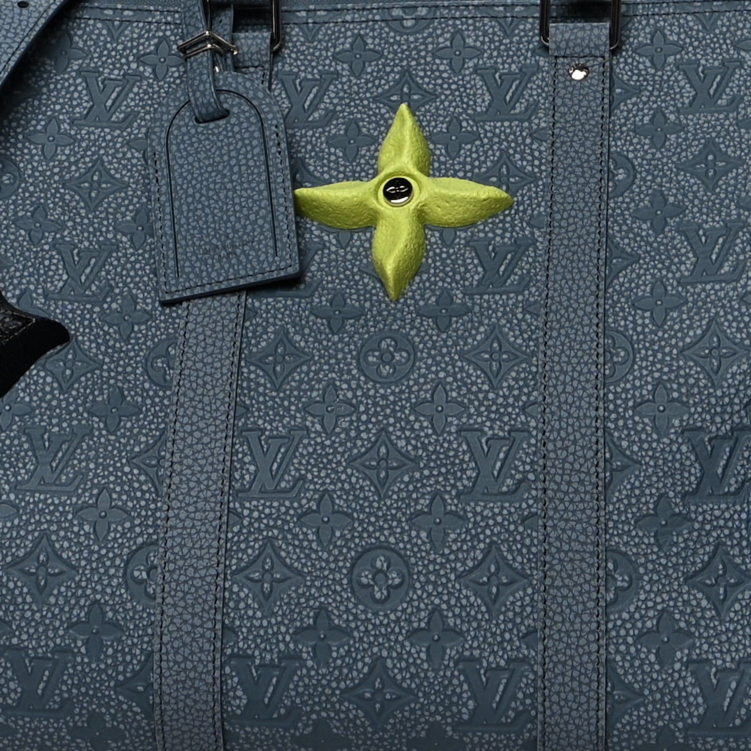 Louis Vuitton Taurillon Monogram Climbing Keepall Bandouliere 50 Granite 6 of 10