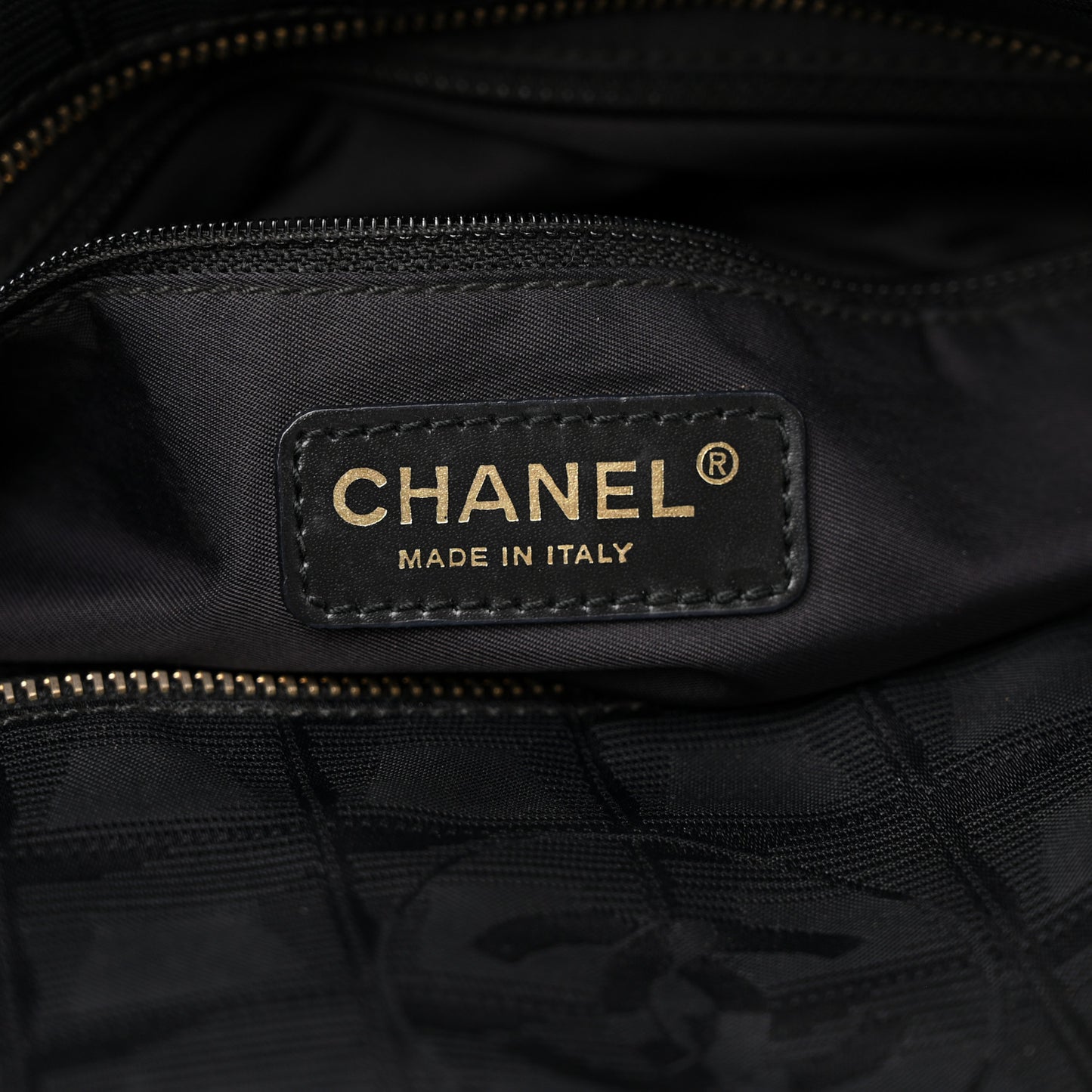 Nylon Large Travel Tote Black