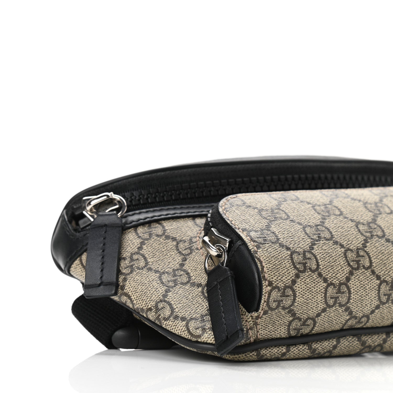 Gucci GG Supreme Monogram Belt Bag Black 9 of 11