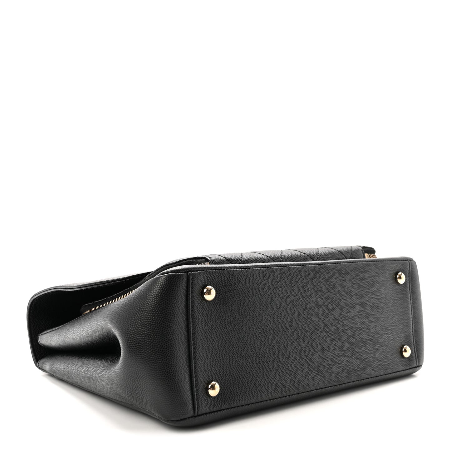 Caviar Quilted Large Business Affinity Flap Black