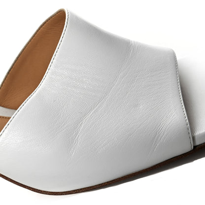 Bottega Veneta Lambskin Stretch Mule Sandals 40 Optic White 10 of 10