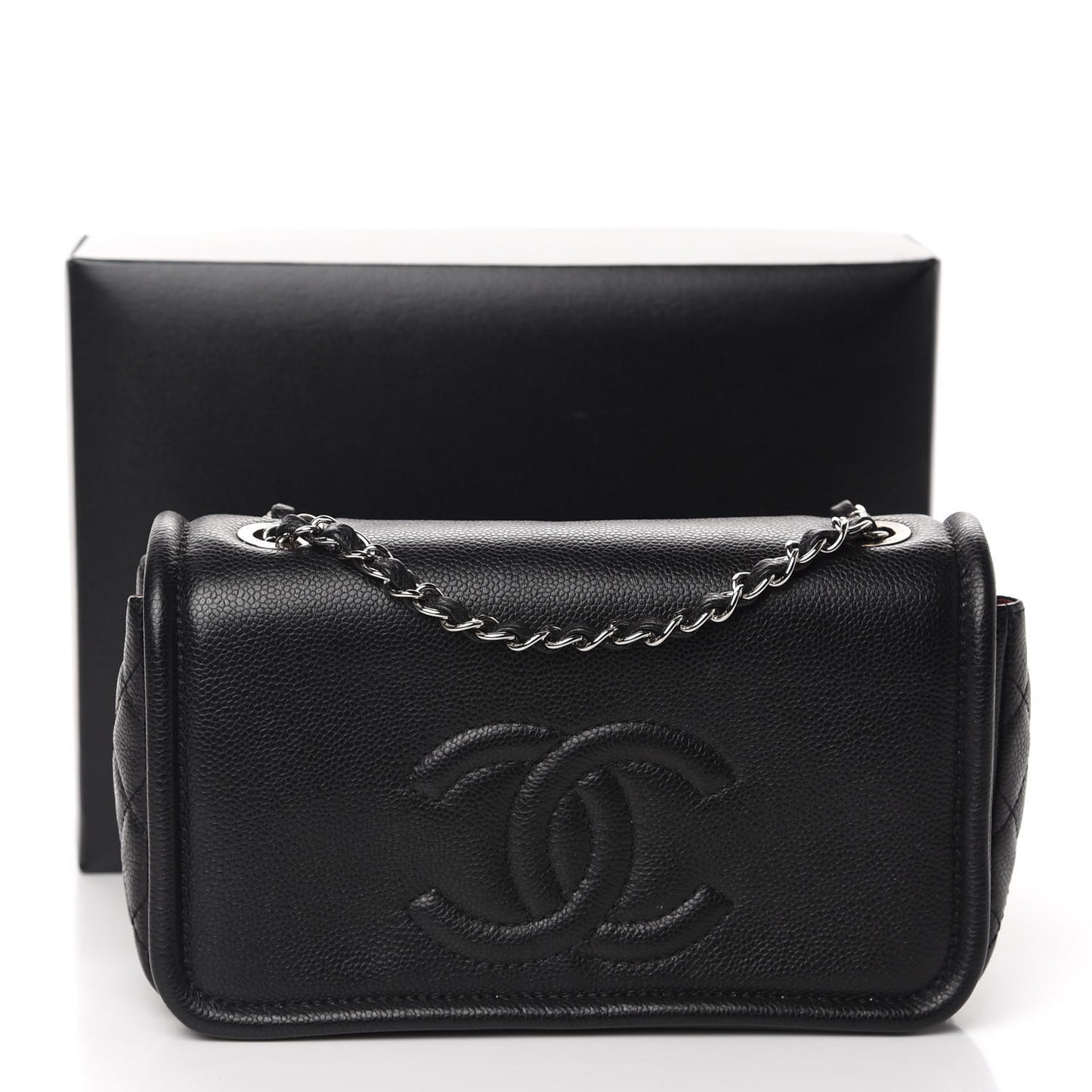 Caviar Medium Timeless CC Flap Black