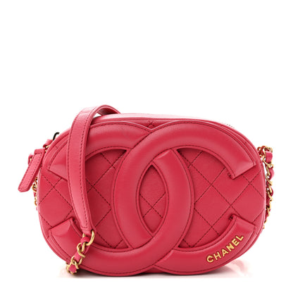 Chanel Lambskin Quilted Coco Midnight Camera Case Pink 1 of 11