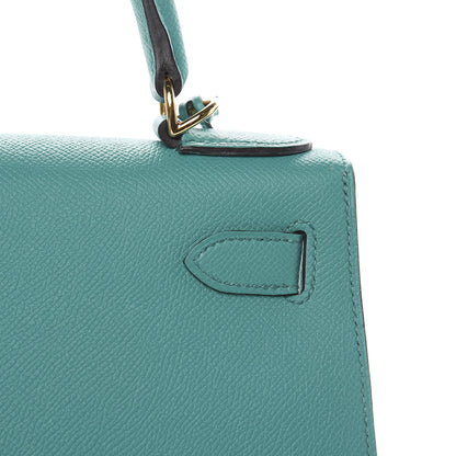 Hermes Epsom Kelly Sellier 28 Bleu Paon 26 of 36
