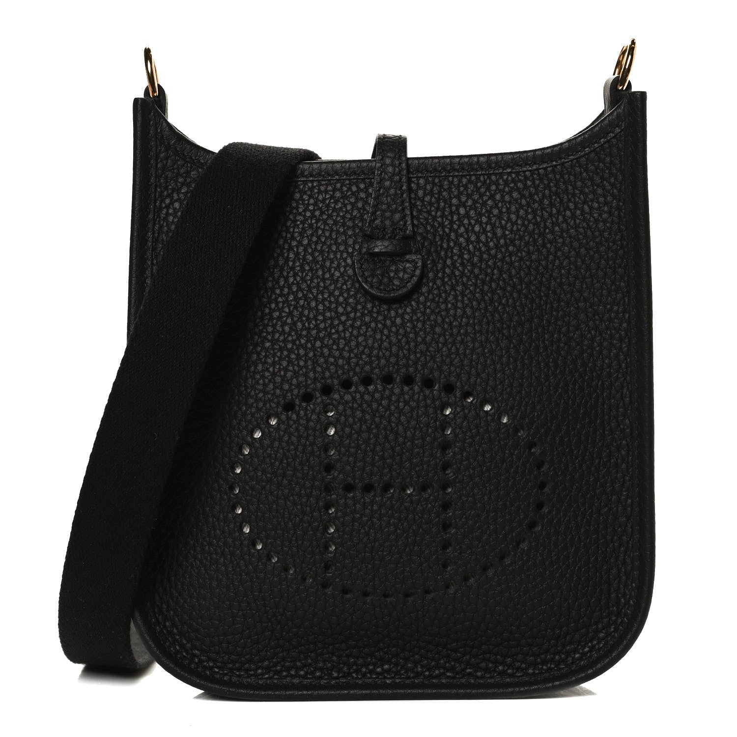 Hermes Taurillon Clemence Evelyne TPM Black 1 of 11