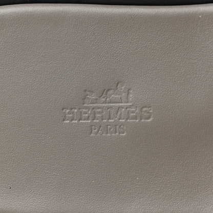 Hermes Calfskin Mens Izmir Sandals 43 Black Gris 7 of 11