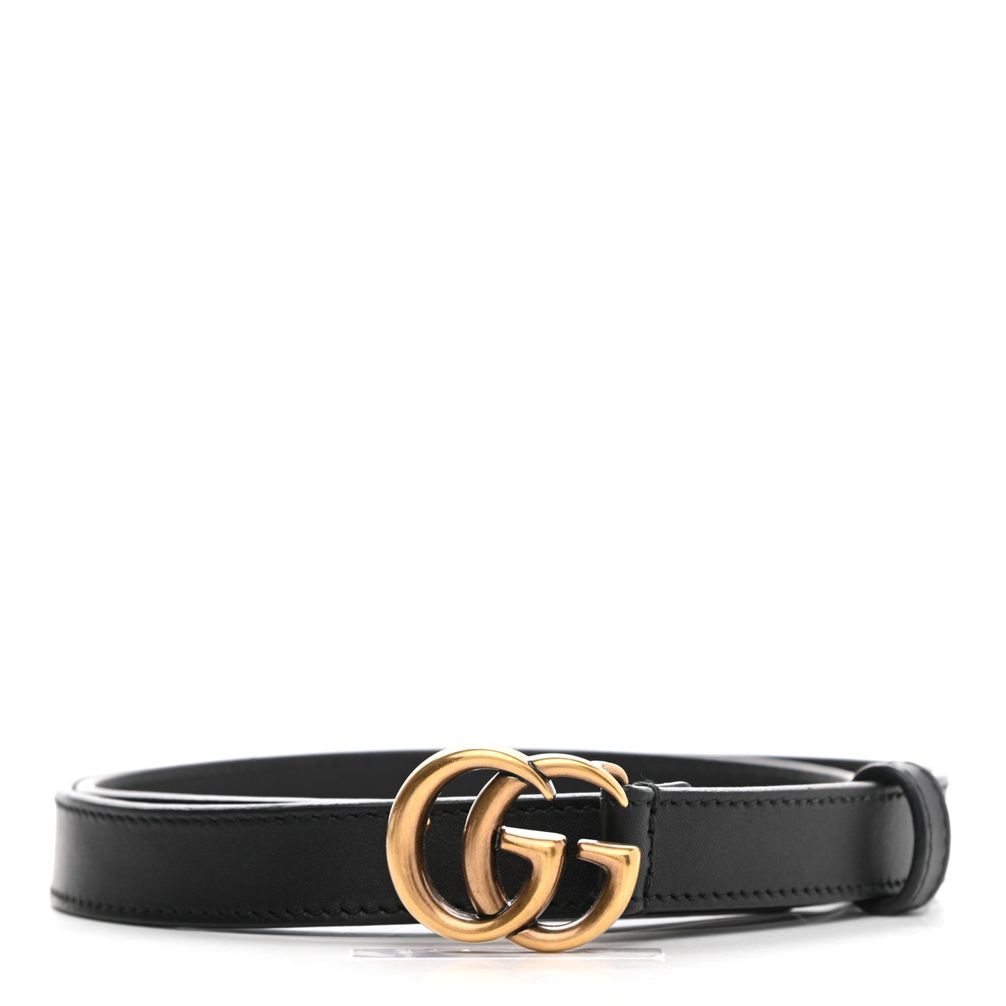 Calfskin Double G 20mm Belt 80 32 Black