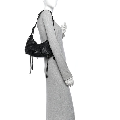 Balenciaga Agneau Arena Monochrome Small Le Cagole Shoulder Bag Black 2 of 12