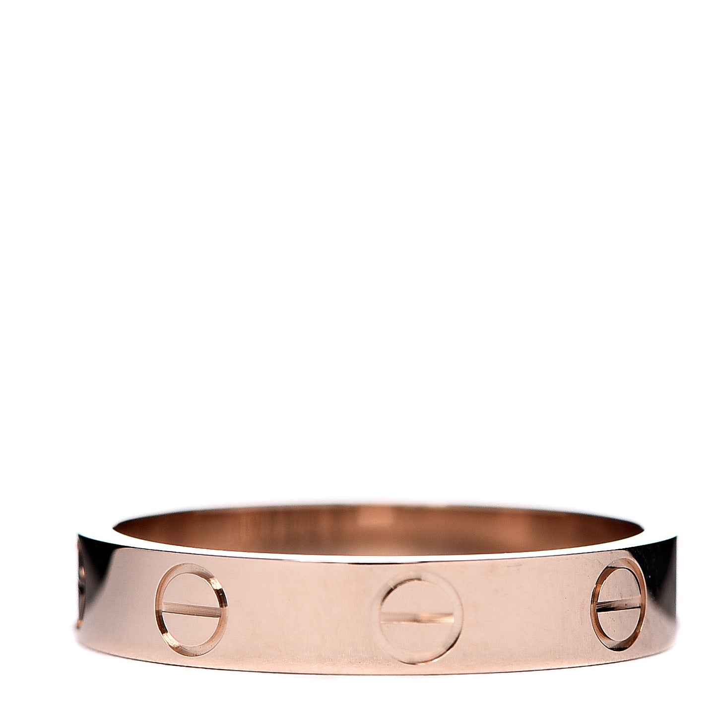 18K Pink Gold 3.5mm LOVE Wedding Band Ring 53 6.25