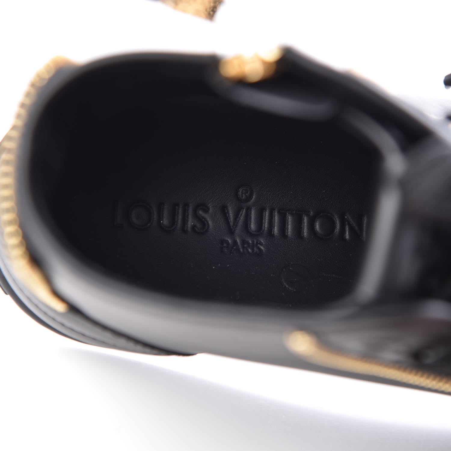 Louis Vuitton Calfskin Punchy Zipper High Top Sneakers 35.5 Black 7 of 8