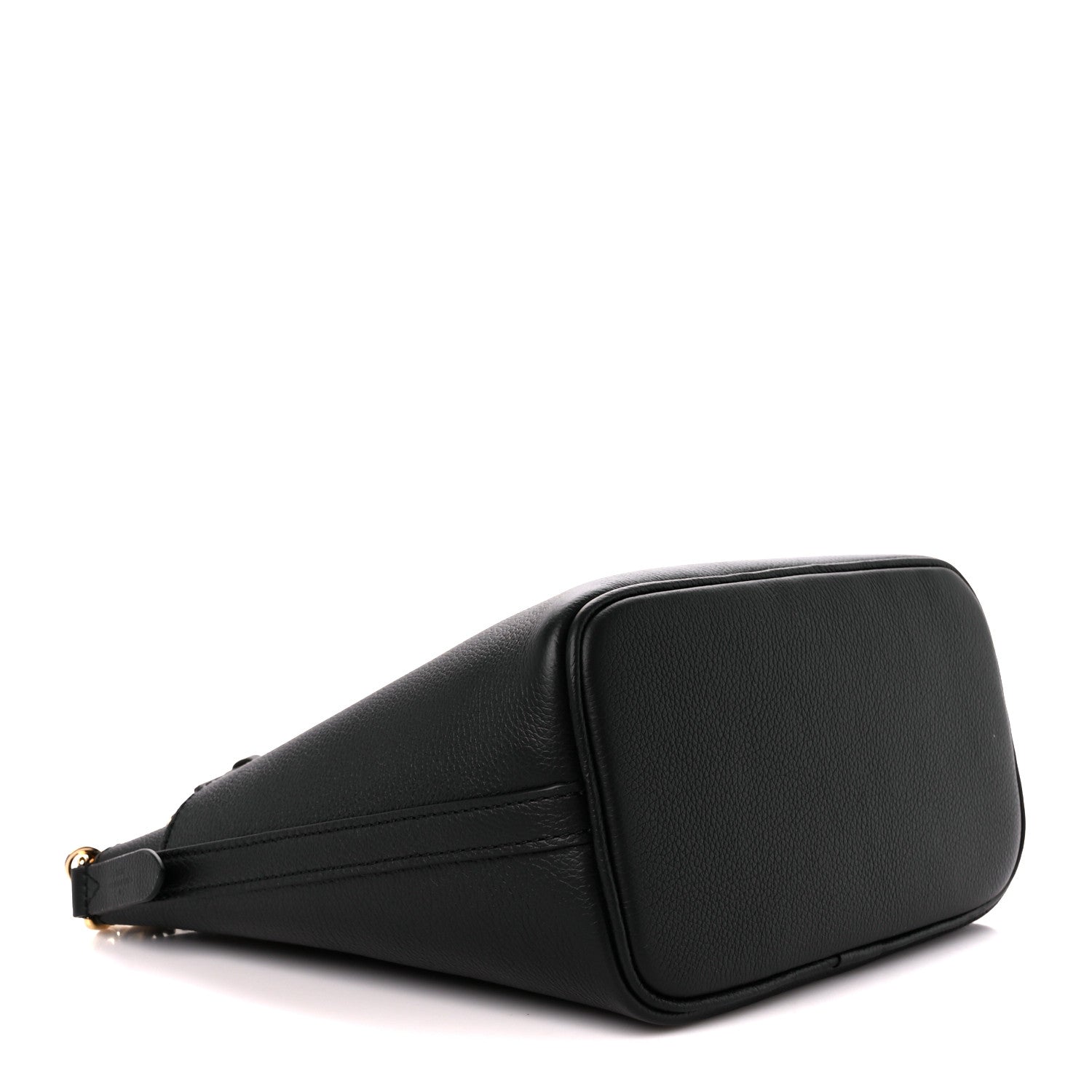 Louis Vuitton Calfskin Lock and Walk Bucket Black 4 of 11