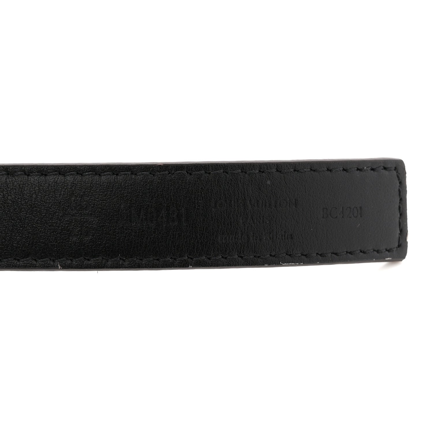 Louis Vuitton Calfskin Monogram 20mm LV Initiales Reversible Belt 65 26 Black 7 of 7