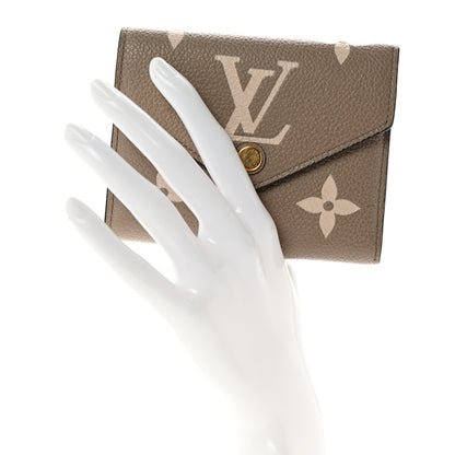 Louis Vuitton Empreinte Monogram Giant Victorine Wallet Tourterelle Creme 2 of 7