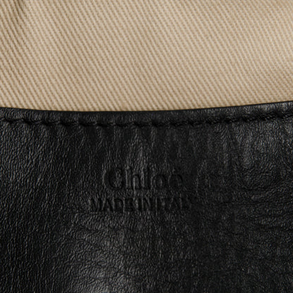 Chloe Grained Lambskin Calfskin Medium Lexa Shoulder Bag Black 7 of 8