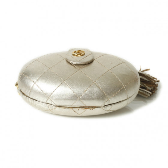 Chanel Hard Case Tassel Evening Bag Metallic 3 of 12