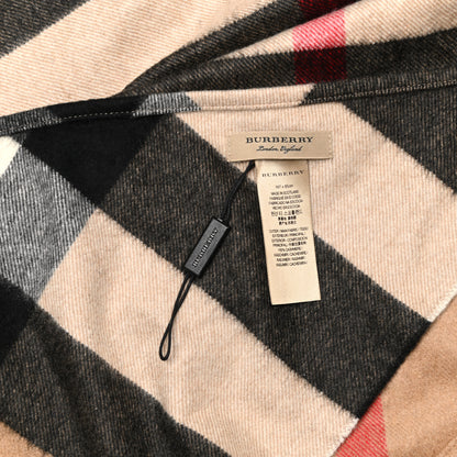 Burberry Cashmere Check Triangle Bandana Scarf Camel 4 of 4