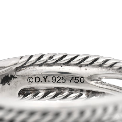 David Yurman Sterling Silver 18K Yellow Gold 6mm X Crossover Ring 62 10 4 of 4