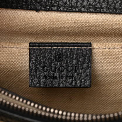 Gucci Dollar Calfskin Crystal Web Medium Dionysus Bamboo Top Handle Bag Black Black Diamond 6 of 15