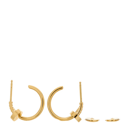 Cartier 18K Yellow Gold Juste Un Clou Hoop Earrings 3 of 5