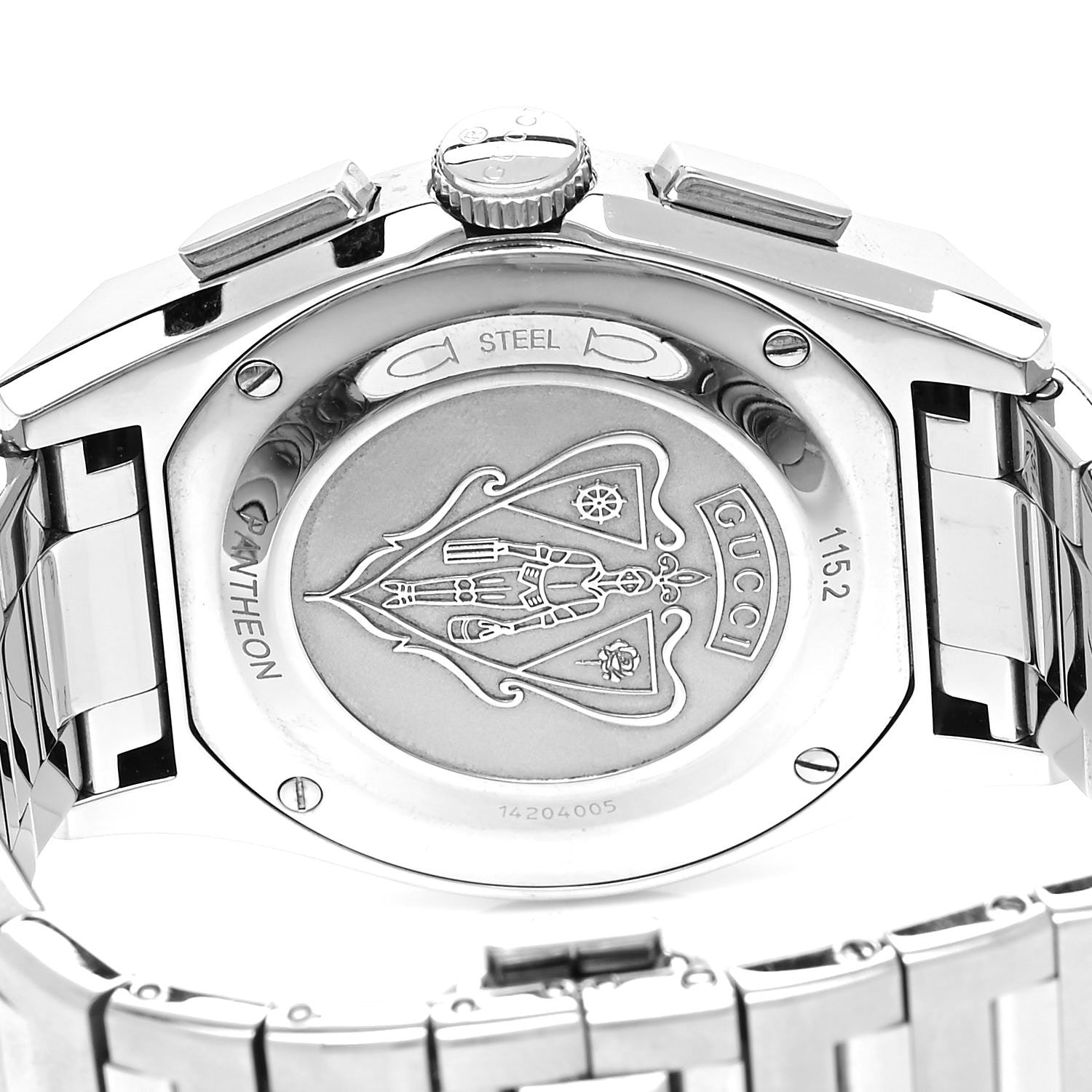 Gucci Stainless Steel 40mm Pantheon Chronograph Quartz Watch Black 4 of 4