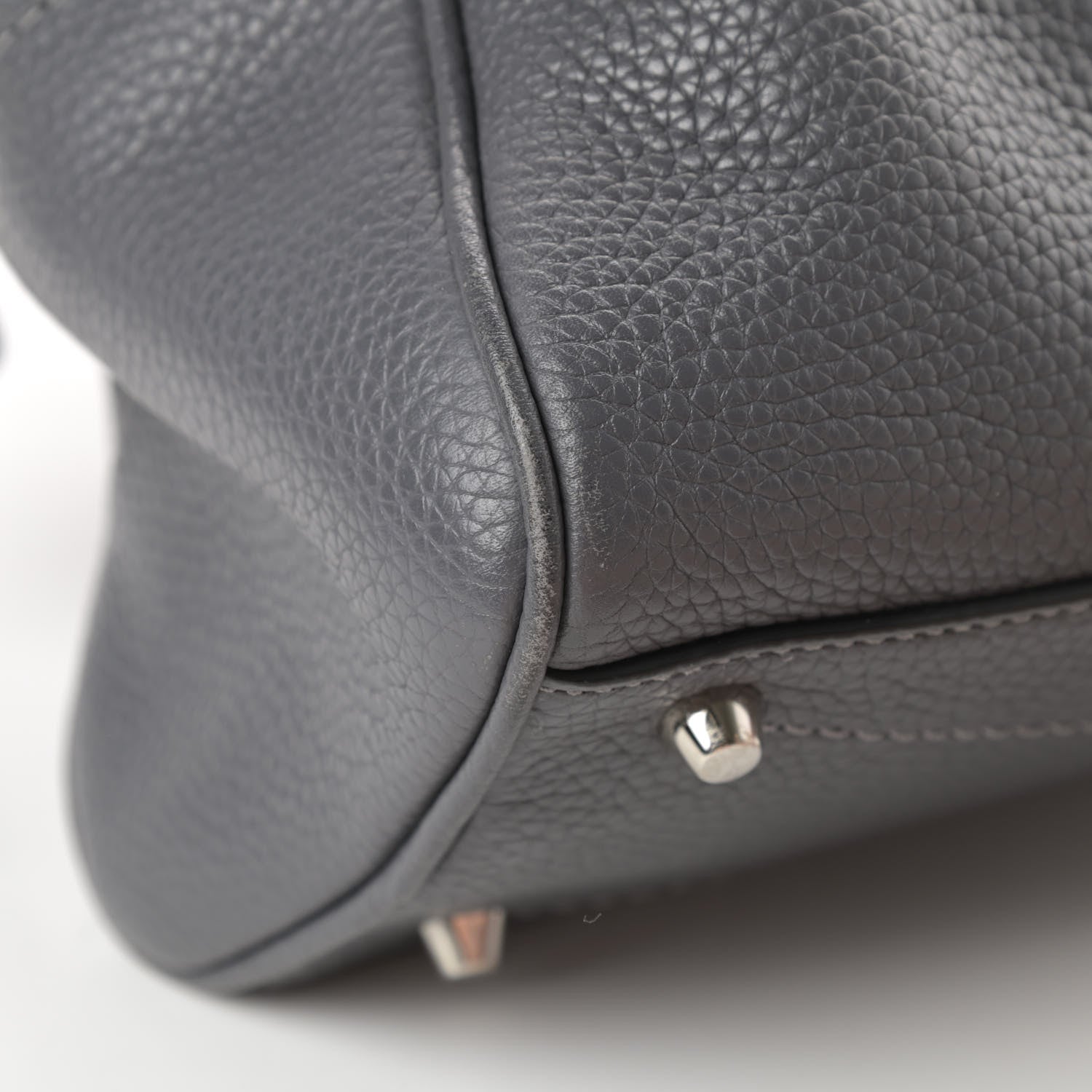 Marc Jacobs Pebbled Calfskin Gotham Bauletto Satchel Grey 14 of 16