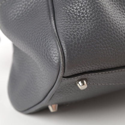 Marc Jacobs Pebbled Calfskin Gotham Bauletto Satchel Grey 14 of 16