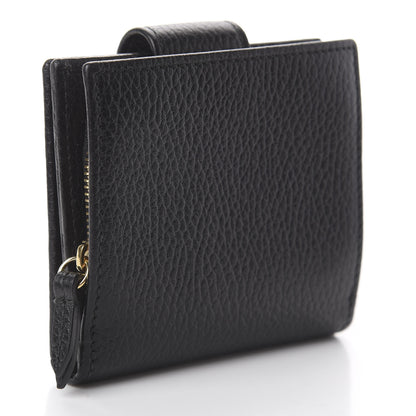 Gucci Dollar Calfskin GG Marmont French Wallet Black 2 of 5