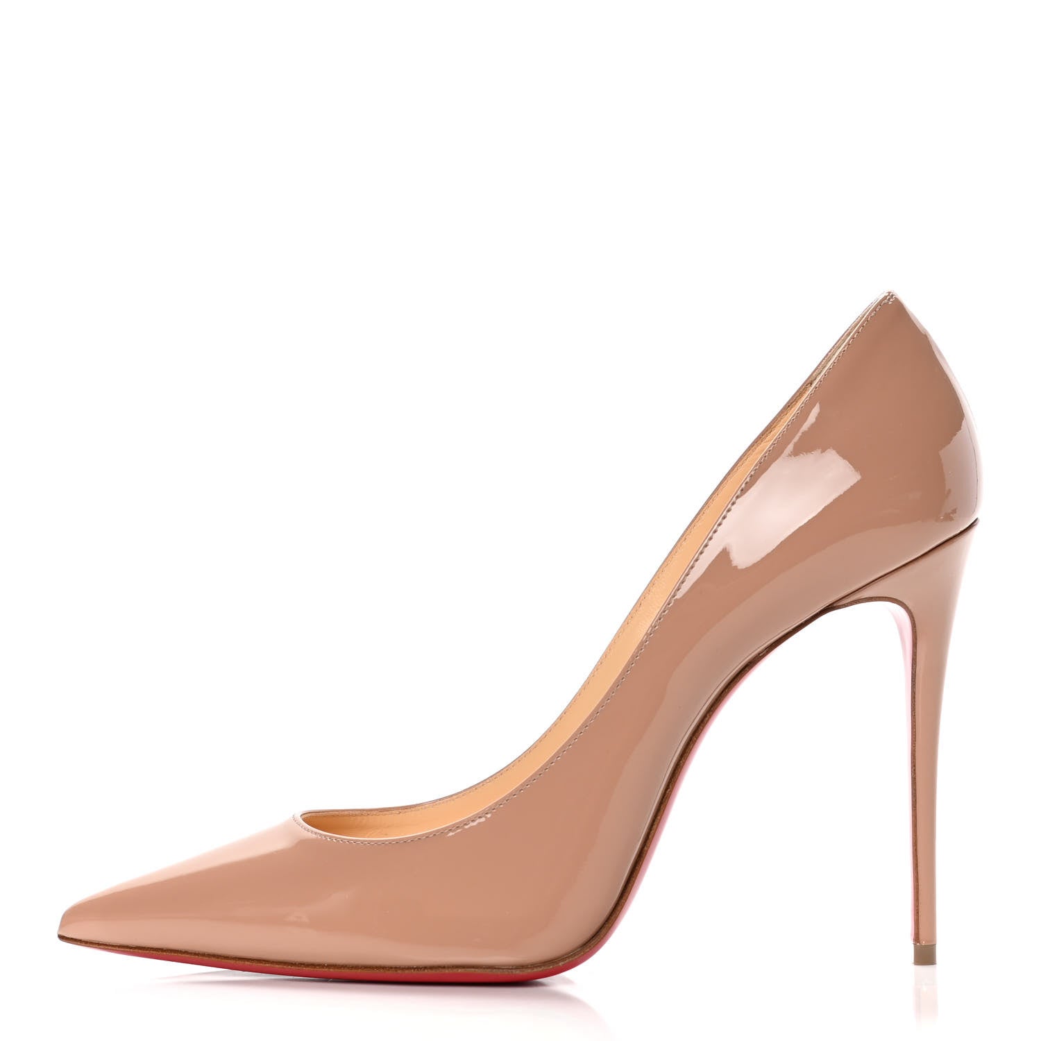 Christian Louboutin Patent Kate 100 Pumps 40 Nude 1 of 10