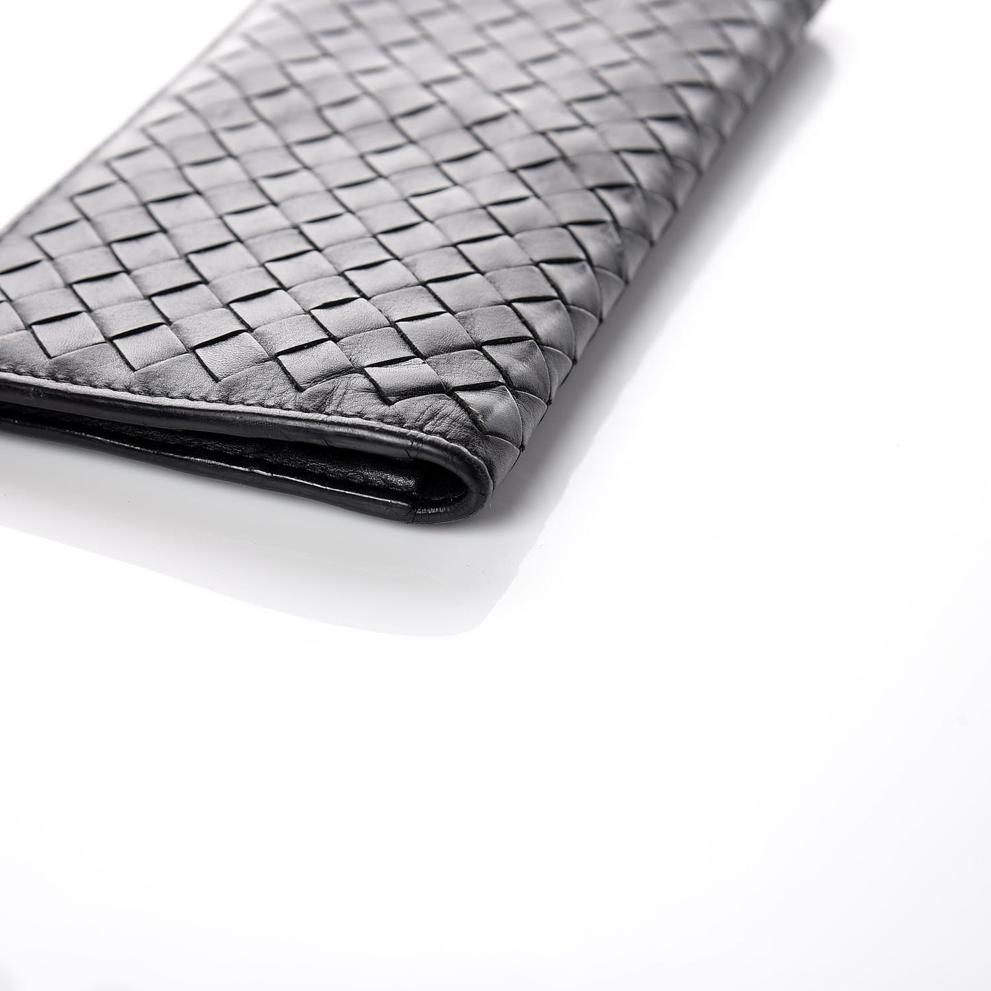 Nappa Intrecciato Flap Wallet Black