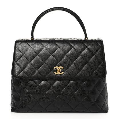 Chanel Caviar Quilted Jumbo Kelly Flap Black 1 of 12