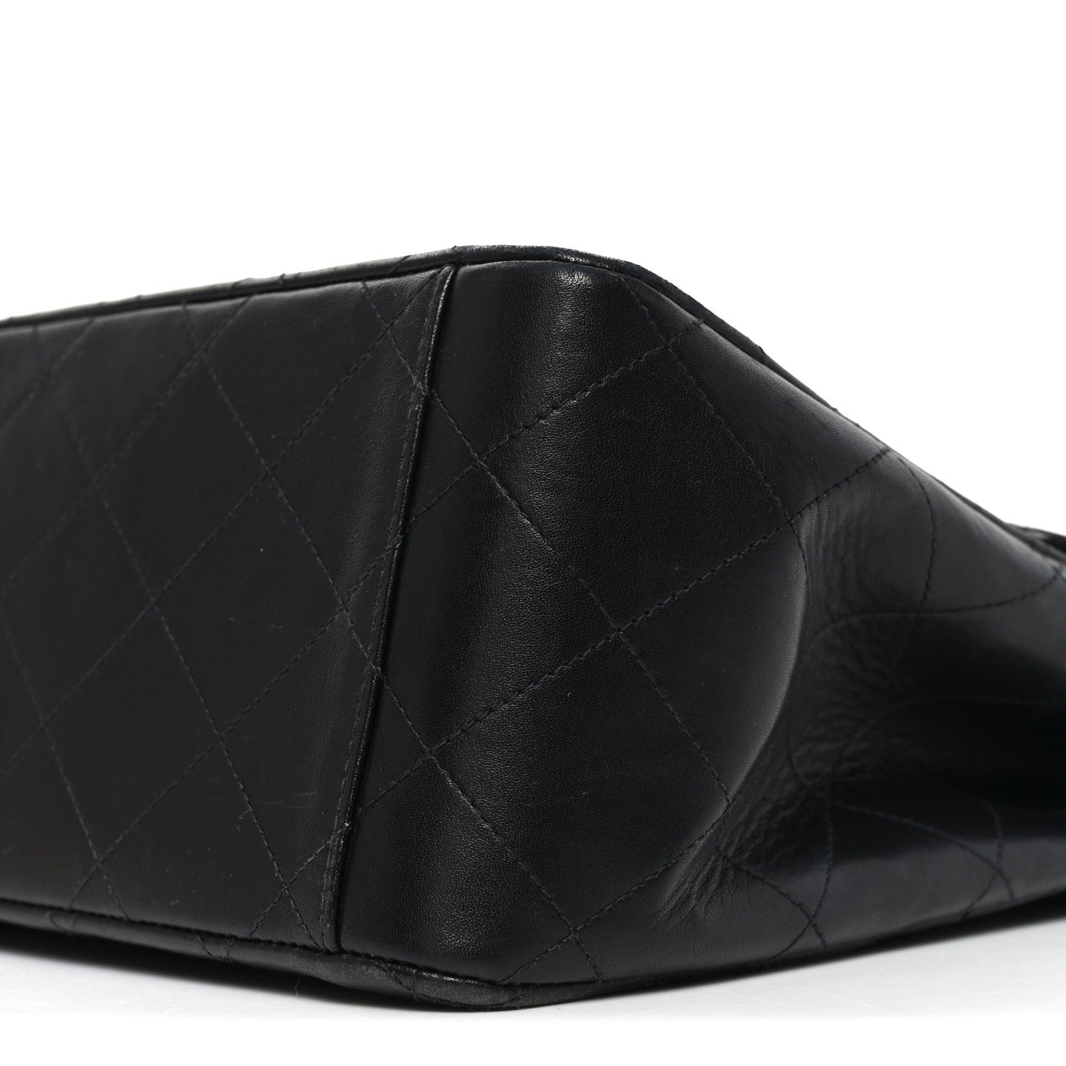 Chanel Lambskin Quilted XL Jumbo Single Flap Black 10 of 10
