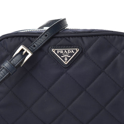 Prada Nylon Tessuto Impuntu Quilted Crossbody Bag Baltico 8 of 8