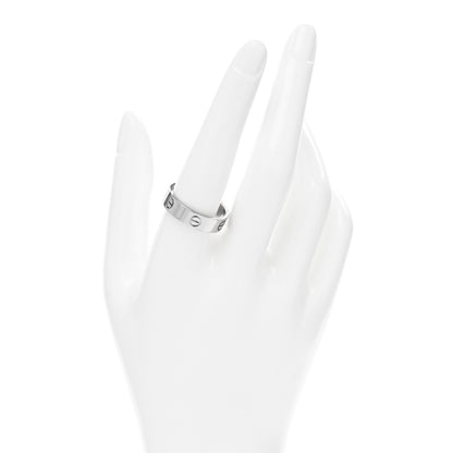 Cartier 18K White Gold 5.5mm LOVE Ring 61 9.5 2 of 5