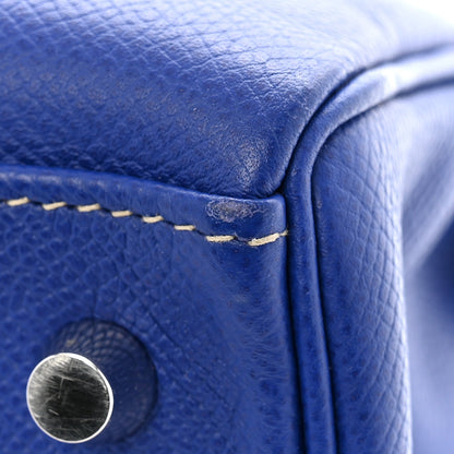 Hermes Epsom Candy Kelly Retourne 28 Bleu Electrique Mykonos 14 of 14