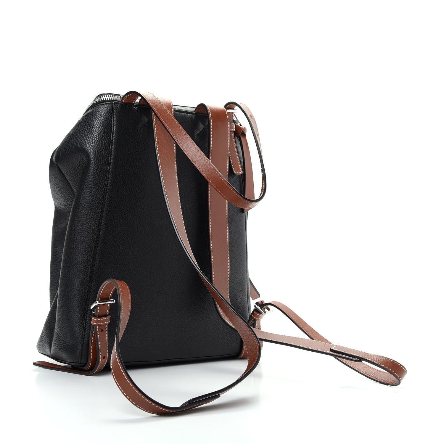 Loewe Calfskin Small Goya Backpack Black Tan 2 of 10
