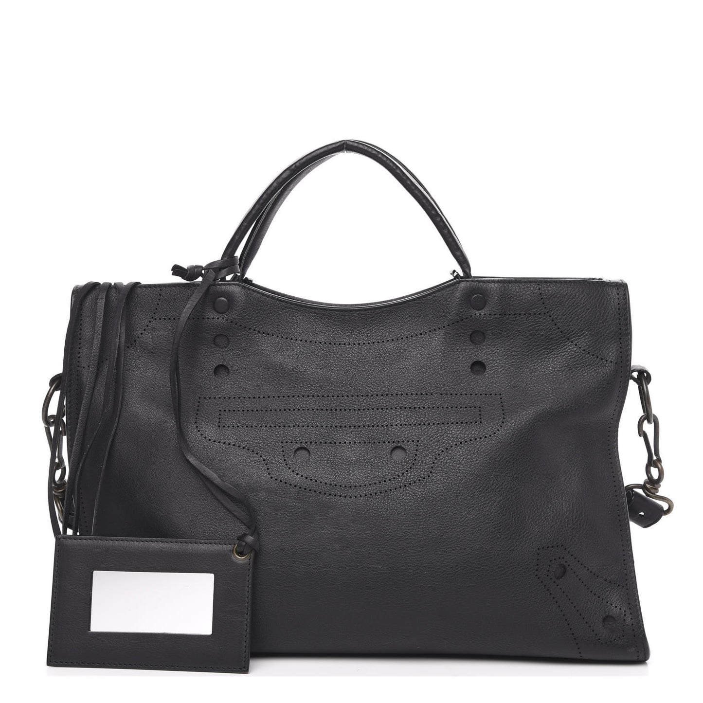 Veau Soyeux Perforated Blackout Hardware City Black