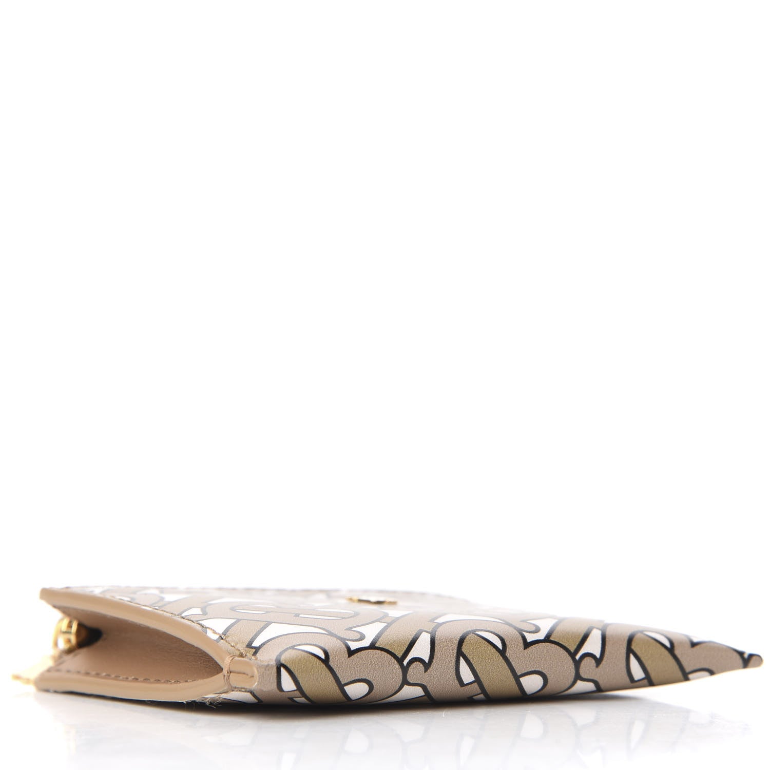 Burberry Calfskin Monogram Simone Coin Case Card Holder Beige 4 of 7