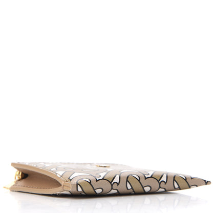 Burberry Calfskin Monogram Simone Coin Case Card Holder Beige 4 of 7