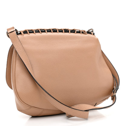 Gucci Calfskin Medium Nouveau Fringe Shoulder Bag Tan 3 of 9