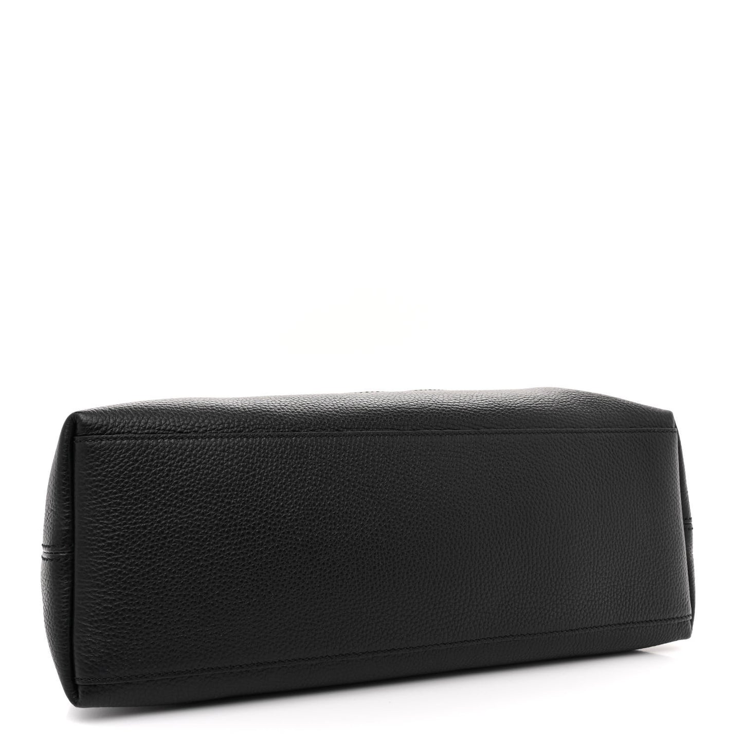 Pebbled Calfskin Medium Soho Chain Shoulder Bag Black