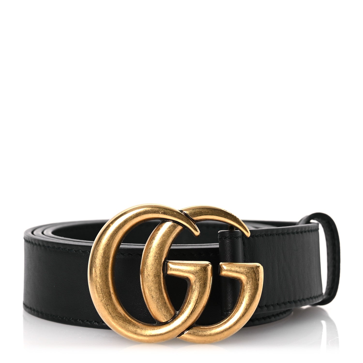 Gucci Calfskin Double G 40mm Belt 90 36 Black 1 of 9