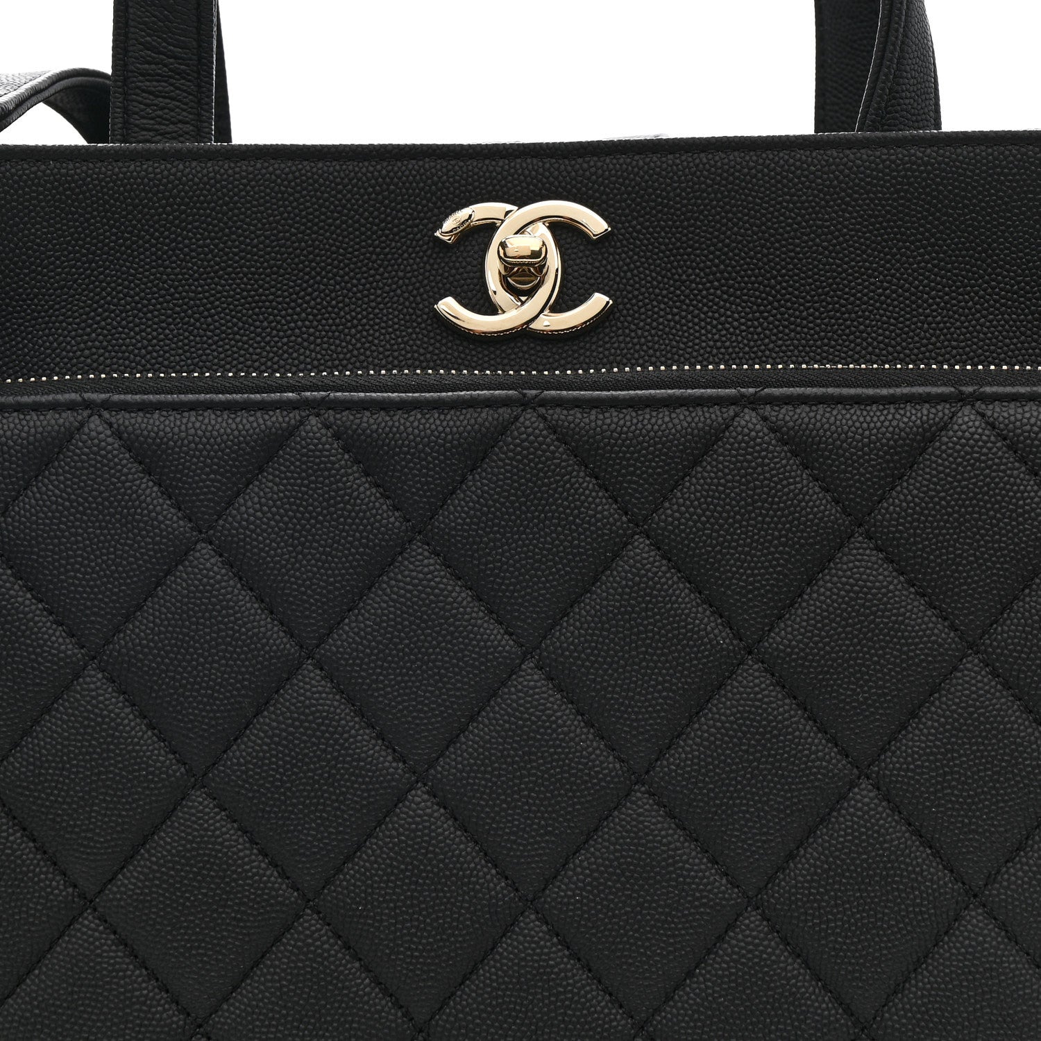 Chanel Caviar Quilted Large Business Affinity Shopping Bag Black 10 of 13