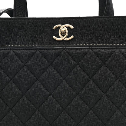Chanel Caviar Quilted Large Business Affinity Shopping Bag Black 10 of 13
