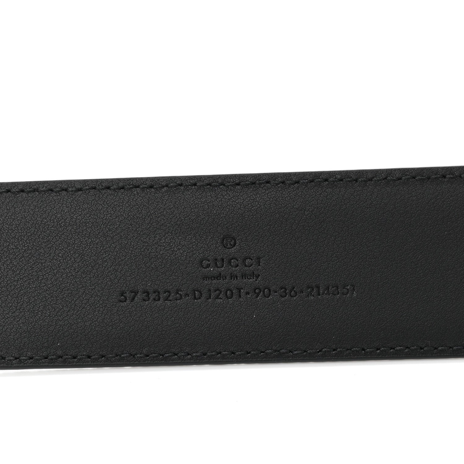Gucci Textured Dollar Calfskin 40mm Belt 90 36 Black 3 of 5