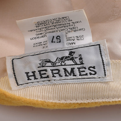 Hermes Wool Angora Hat Cap 57 8 of 10