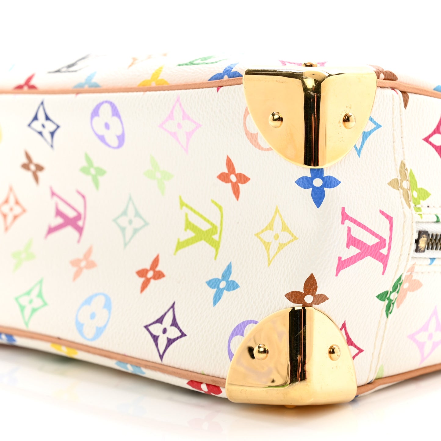 LOUIS VUITTON Monogram Multicolor Trouville White