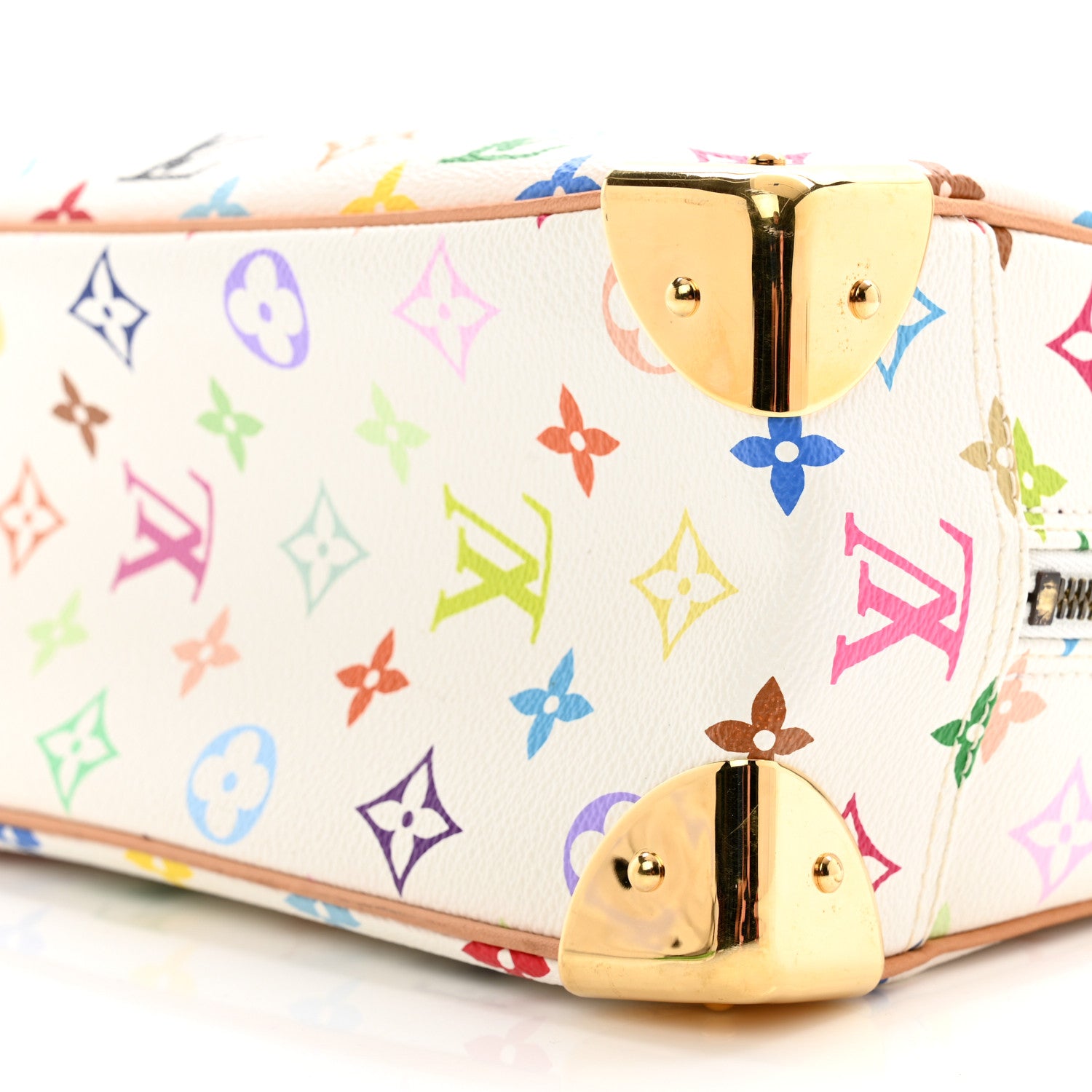 Louis Vuitton LOUIS VUITTON Monogram Multicolor Trouville White 9 of 9