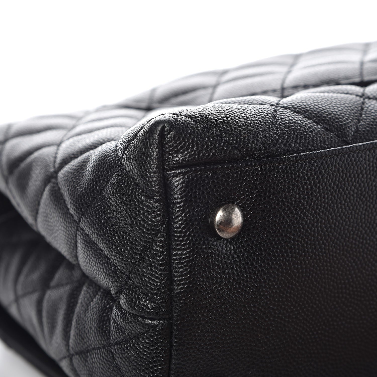 Chanel Caviar Lizard Quilted Small Coco Handle Flap Black 11 of 11