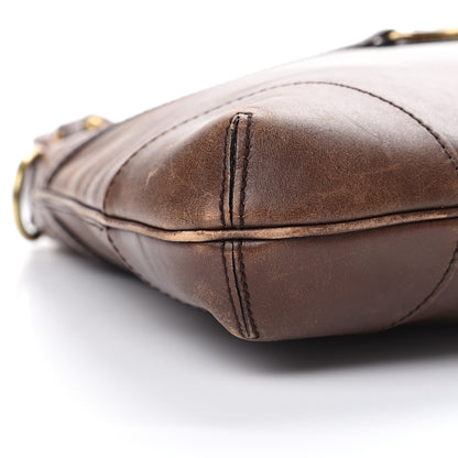 Gucci Calfskin GG Reins Hobo Brown 9 of 22